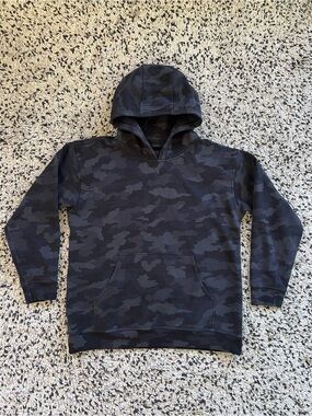 Lululemon All Yours Hoodie Black Grey Camo Pullover LW3EHHS Women’s Size 14